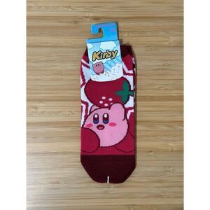 Kirby Strawberry No-Show Socks